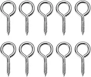 25 Pieces Stainless Steel Eyelet Screw Hooks Eye Bolts Eyelet Screws in Eye Bulk Hardware