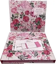 Nicepaper Cute Weekly Organiser Self-Stick Notes, Pastel Memo Pad Set, Weekly Note Pad, Colored Printing with Rose Shapes, Mini Sticky Note Tab, Funny Index Flat Labels, Perfect Design