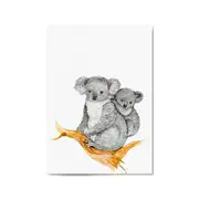 Australian Koala Painting Animal Nursery Wall Art #1