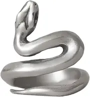 [Generic] Mens Snake Ring | 2025 Year of The Snake Ring - Charming Snake Year Ring for Women and Men, Classic New Year Ring for Gathering