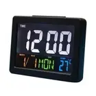 Digital LCD Alarm Clock Indoor Temperature Meter LED Clock Backlight Desktop