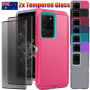 For Samsung S20 Ultra S20+ S20 FE Shockproof Case Cover Privacy Screen Protector