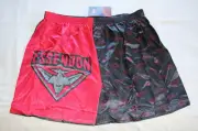 Essendon Bombers AFL Mens S19 Team Logo Printed Satin Boxer Shorts Size XL New