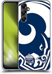 Head Case Designs Officially Licensed NFL Oversized Rams 2019 London Games Gel Case [Military Grade Protection] Compatible with Samsung Galaxy A05s