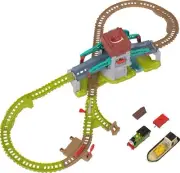 ​Toy Train Set Talking Bulstrode & Which-Way Bridge Track Playset with Sounds...