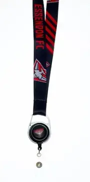 Essendon Bombers AFL Lanyard Detachable Keyring Retractable ID Holder