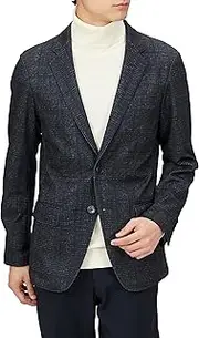 TAKA-Q(タカキュー) Takakyu 110107981704223 Men's Super Stretch, Washable, Lightweight, Stress Free, 2 Buttons, Slim Jacket
