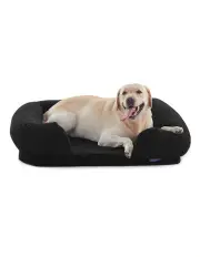 [Charlies] Teddy Fleece Orthopedic Memory Foam Sofa Dog Bed in Charcoal