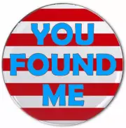 YOU FOUND ME WHERE'S WALDO FUNNY 3" PINBACK BUTTON HALLOWEEN COSTUME COSPLAY