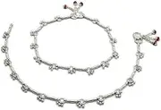 [Generic] 925 Sterling Silver Anklet Payal, 40.5g, 28.1cm