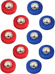 KOMBIUDA Family Interaction Game 10pcs Mini Shuffleboard Rolling Ball Sliding Beads Sturdy Construction for Boys and Girls