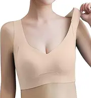 [Generic] Women Athletic 1 Pieces Lace Bra Plus Size Bra Women Underwear Bralette Crop Top Sexy Female Bra Large Top Female Push Up Brassiere Laced Bra Spaghetti Strap Sports Bra