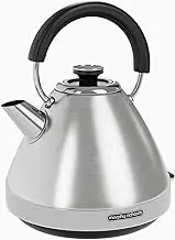 Morphy Richards Venture Pyramid Kettle - Brushed Stainless Steel - 1.5L - Rapid Boil - Metal - 100130