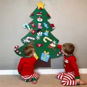 Forever Diy Felt Christmas Tree With 26Pcs Xmas Ornaments 3.2Ft Diy Christmas Tree Wall Hanging Xmas Gifts Christmas DecorationsNEW1