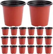 GANAZONO 120Pcs Plastic Seedling Pots with Drainage for Flower and Succulent Growing Breathable Containers for Home and Garden Planting