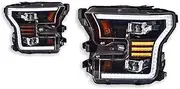 Car Lights Compatible for Ford F150 Headlights 2015-2017 LED Projetor Head Lamp Daytime Running Light Automotive Accessories
