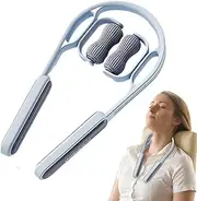 Manual Neck Massager | Cervical Cracker Roller for Neck - Shoulder Relaxer, Trigger Point Ball, Pressure Point Massage Tool, Ergonomic for Work Business Picnic Office