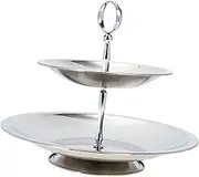 Cabilock Three Tiered Snack Serving Stand Dessert Display Tray for Fruits Sweets and Appetizers for Home Office Parties and Picnics