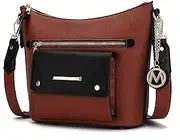 MKF Collection Crossbody Bag for Women, Designer Lady Purse Large Messenger