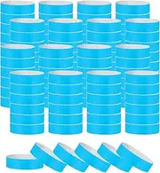 uxcell Paper Wristbands for Events, 1200 Pack Neon Party Wrist Bands, Colored Waterproof Concert Identification Wristbands Hand Bands for Bar Entrance Admission Fluorescent Blue