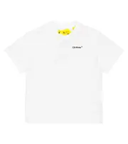 [Off-White Kids] Off-White Kids Logo cotton T-shirt Y 10 white