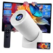 Mini Projector with WiFi & Bluetooth,2025 Upgraded Fireproof 1080P Supported