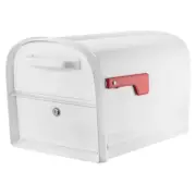 Architectural Mailboxes 6300W-10 Oasis 360 White Locking Parcel Mailbox