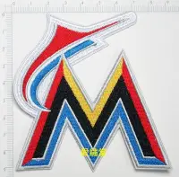 在飛比找Yahoo!奇摩拍賣優惠-MLB馬林魚隊舊款紀念徽章【愛繡堂】燙貼布、臂章、熨燙徽章、