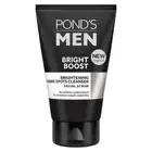 PONDS MEN FACIAL WASH SOAP MEN'S FACIAL CLEANSER BRIGHT BOOST WITH NIACINAMIDE 1