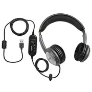 ECS WordSlinger USB Overhead Transcription Headset