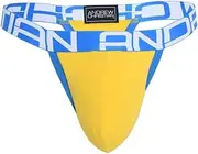 [Andrew Christian] Men's Underwear - String Men - Bulge C-Ring Thong Yellow - Yellow 1x