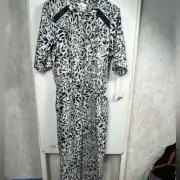 Isani for target leaf print jumpsuit sz S nwt