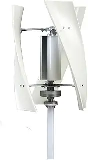 48V,8000W Vertical Axis Wind Energy Generator, 3 Blades Vertical Wind Turbine with Charge Controller 220V 12V 24V 48V 3 Phases 50HZ for Home Use