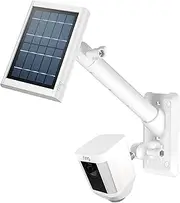 [HOLACA] 2-in-1 Siding Clips Mount for Ring Stick Up Cam,Ring Solar Panel,Ring Super Solar Panel and Ring Spotlight Cam (White)