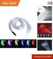 Fiber Optic End Glow Cable 200pcs 0.03in 6.5ft Star Ceiling LED Lighting Decor