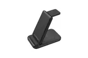 Wireless Charger for Samsung iPhone Android: 3 in 1 Charging Station for iWatchS8S2 SamsungS24/S23 Ultra/S22/S21/S20 , Z FoldFlip Series(Black)