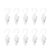 Hanging Laundry Hooks Clip Plastic Laundry Hook Clip with 360° Rotatable Hangers