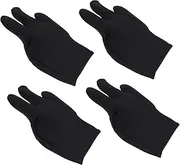 Healvian 4pcs Hair Styling Mitts Heat Resistant Gloves 3 Fingers Safe for Flat Iron Curling Iron Home Salon Use