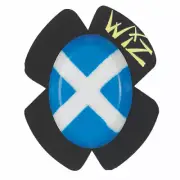 WIZ Flag Knee Sliders - Scottish flag / St Andrews Cross