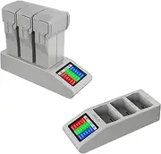 Charger Hub for DJI Mini 3/Mini 4 Pro Battery with LED Screen, Three Batteries in Sequence Charge