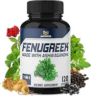 Fenugreek Capsules - 120 Capsules - Herbal Equivalent - Panax Ginseng, Ashwagandha, Maca Root