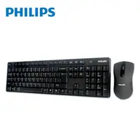 在飛比找金石堂優惠-PHILIPS飛利浦 2.4G無線鍵盤滑鼠組/黑 SPT65
