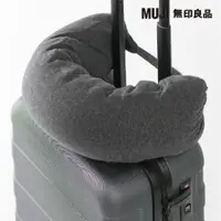 在飛比找蝦皮購物優惠-MUJI 無印良品 微粒貼身靠枕附帽/深灰&藍色