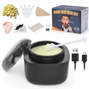 Nose Wax Kit Men, Nose Ear Hair Waxing Kit with 100g Wax, 40 Sticks, Nose Ear...