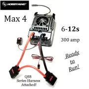RCP RTR Hobbywing Max 4 ESC 6-12s 300 amp QS8 Series Harness Attached