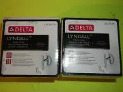 (2) DELTA LYNDALL TOWEL HOOK LDL-35-PC (POLISHED CHROME)
