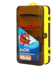 Fishing Bait Kit, Bass Baits Freshwater | Realistic Fish Baits Spinner Baits | 24x Fishing Accessories with Double Sided Storage Swimbait for Bass Trout Salmon Pike Walleye
