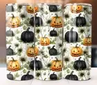 Halloween Pumpkins Tumbler 20oz Tumbler 20 oz Skinny Cup Mug Lid Straw