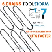 6X Chainsaw Chain 16" Full Chisel 3/8LP 043 55 Fit STIHL MS180 MS181 MS180C