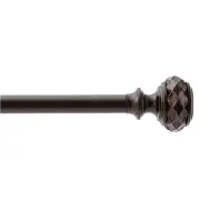 Textura 3/4" Adjustable Curtain Rod - Oiled Bronze, 36" - 72"